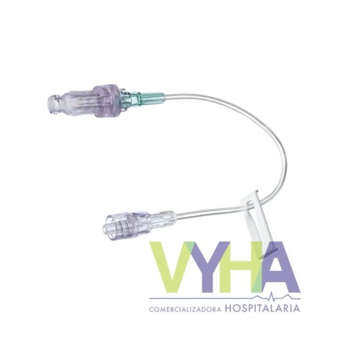 caresite bioconector con extensión smallbore de 20 cm.