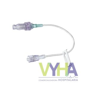 caresite bioconector con extensión smallbore de 20 cm.